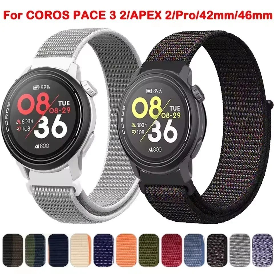 20mm 22mm Woven Nylon Sport Loop Watch Band Strap W/ Quick Release Spring Pins