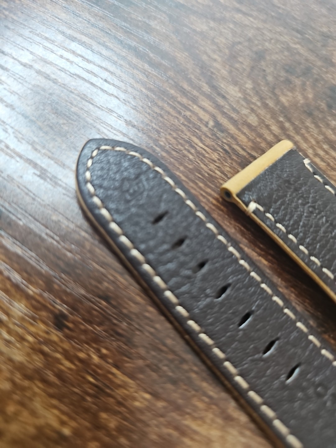Panerai Watch 24/22mm OEM Light Military Brown Strap for Deployment Buckle