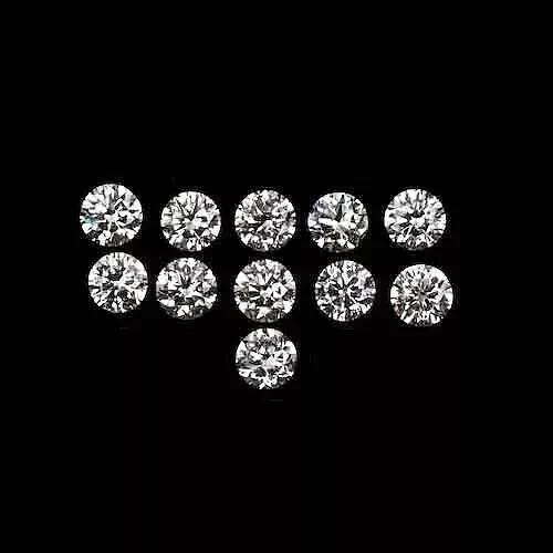 101 PCS Loose Lab Grown CVD Diamond 3.00 MM Round D Color, IF CLARITY Certified