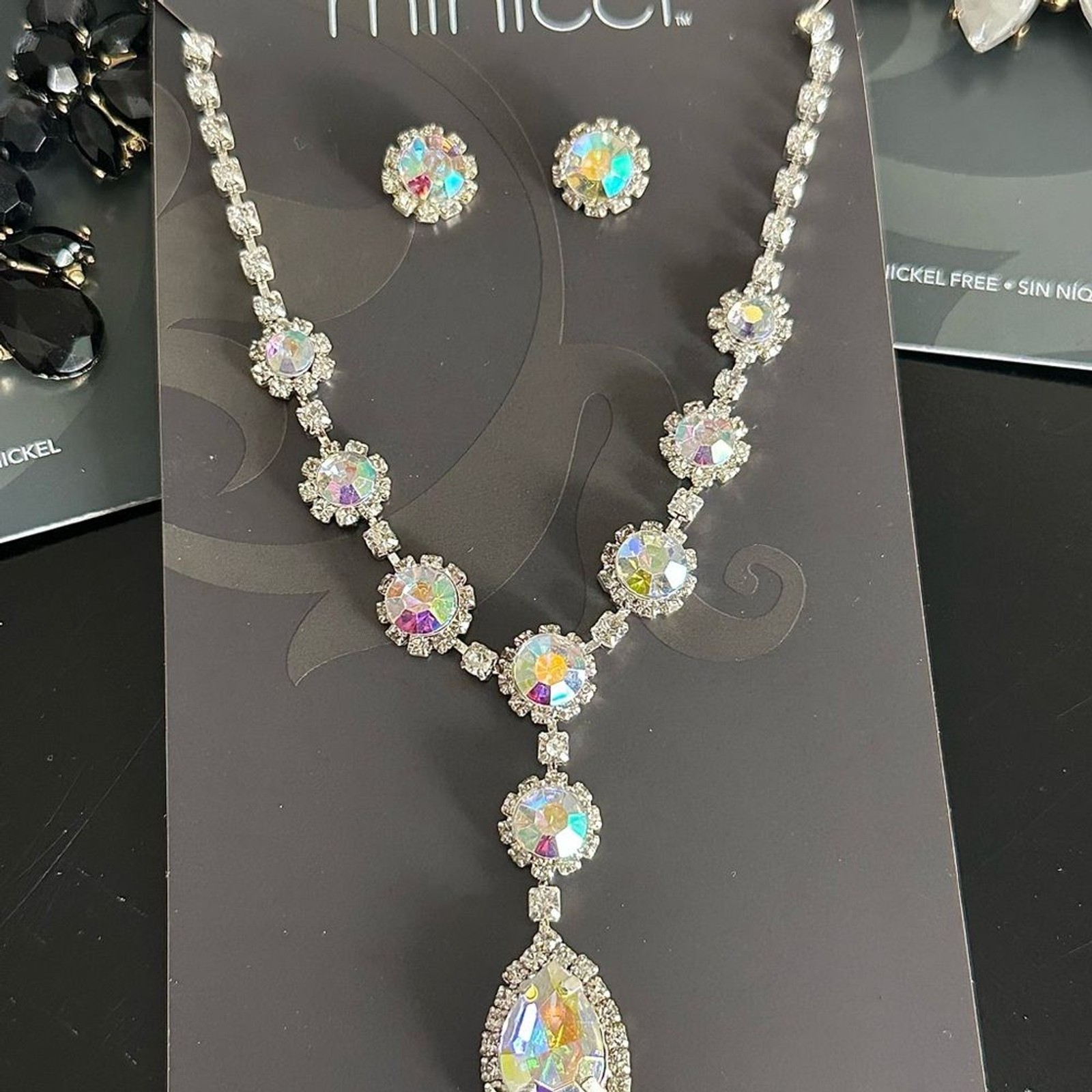 Minicci Jewelry Lot Prom Special Occasion Necklace Earring Set
