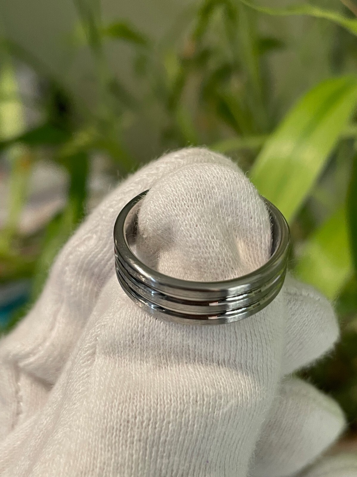 Men’s Alternative Wedding Band, Everyday Wear, Solid Titanium Ring