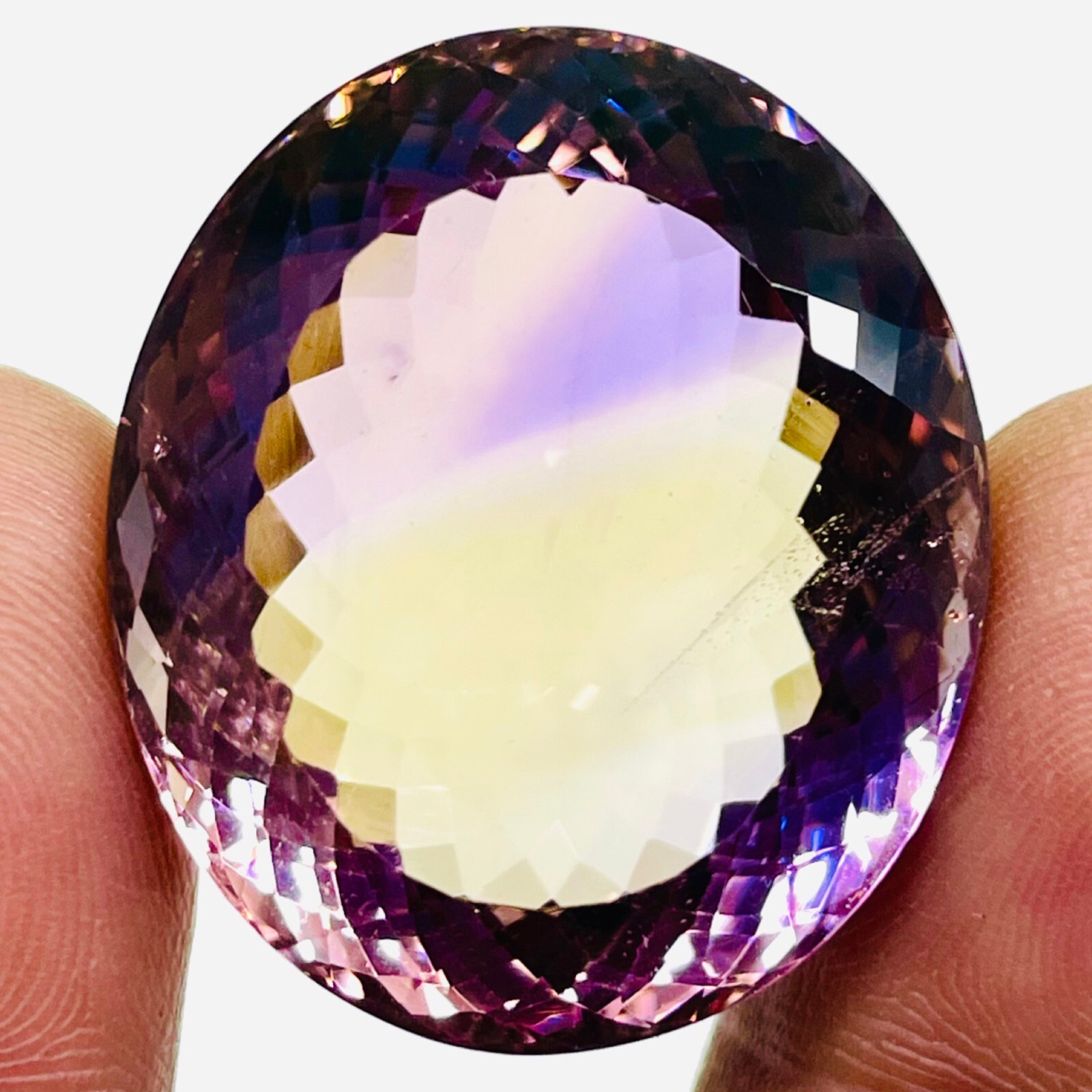 VVS 83 Cts Natural Ametrine Certified Huge Pendant Size Oval Untreated Gemstone