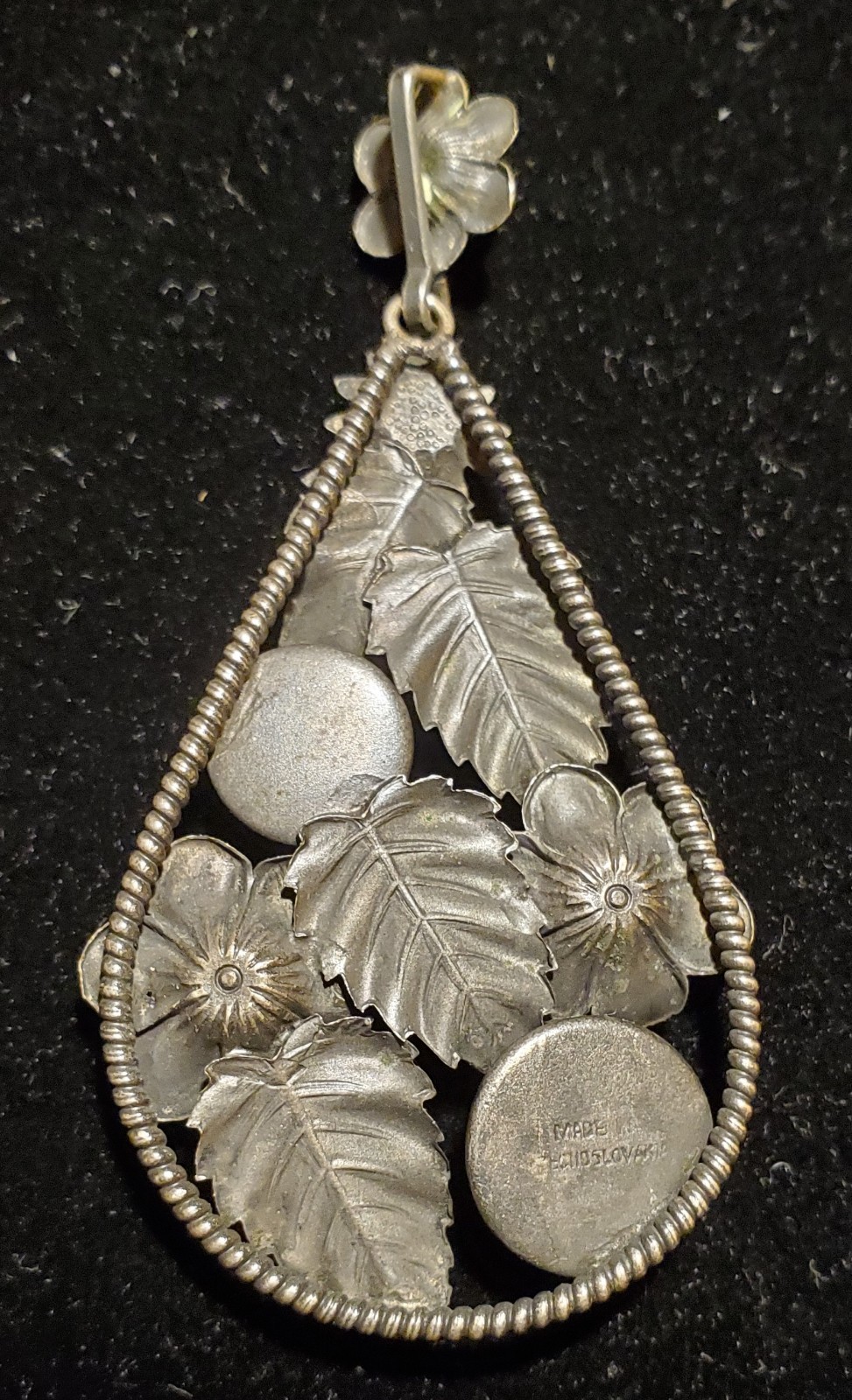 Vintage Neiger Brothers Czech Republic Pendant 1930s