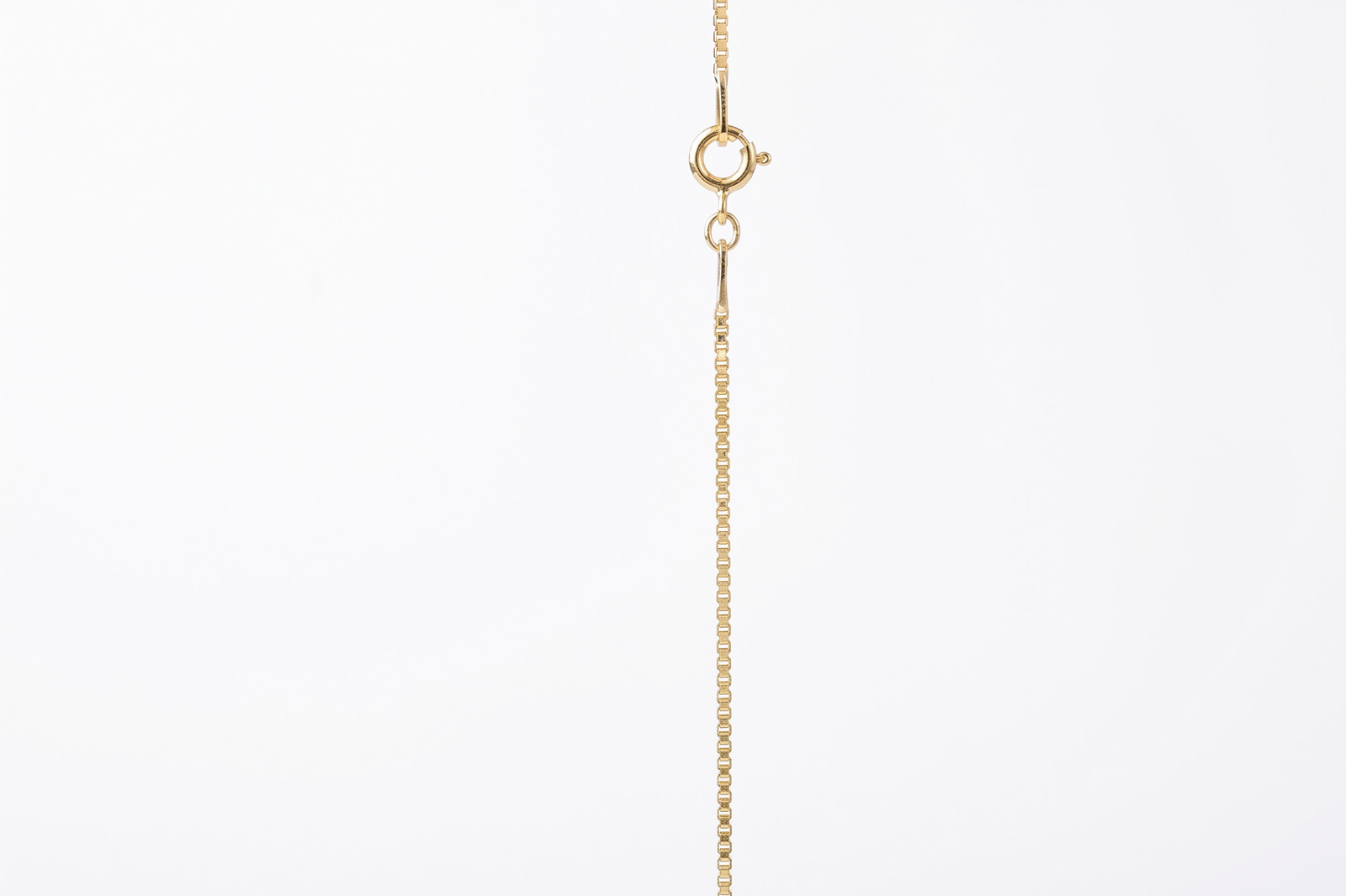 14K Gold Box Chain Necklace, 1mm Box Chain Delicate Choker Jewelry