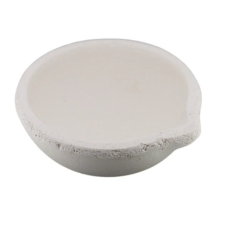 2400 Gram Ceramic Alumina Crucible Dish Cup Melting Casting Refining Gold Silver