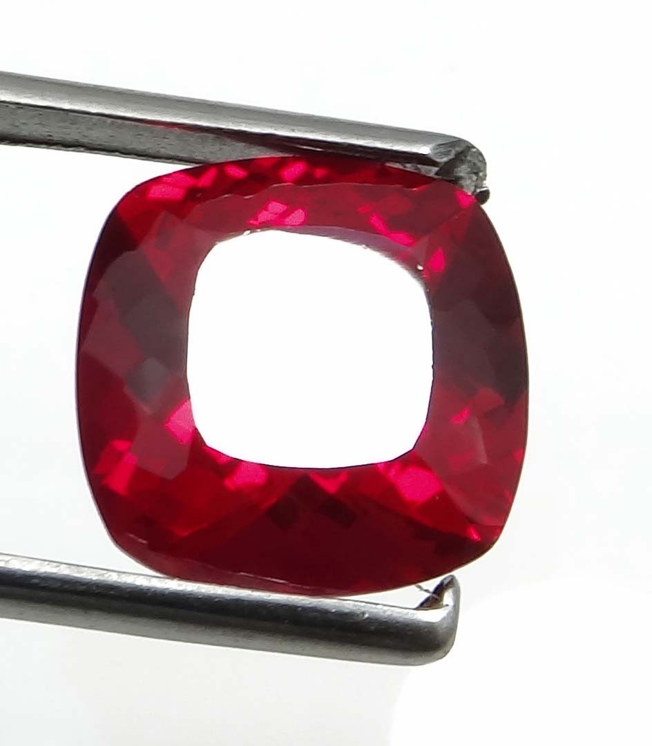 NATURAL 15.00 CTS PIGEON BLOOD RED RUBY coushion GEMSTONE CERTIFIED