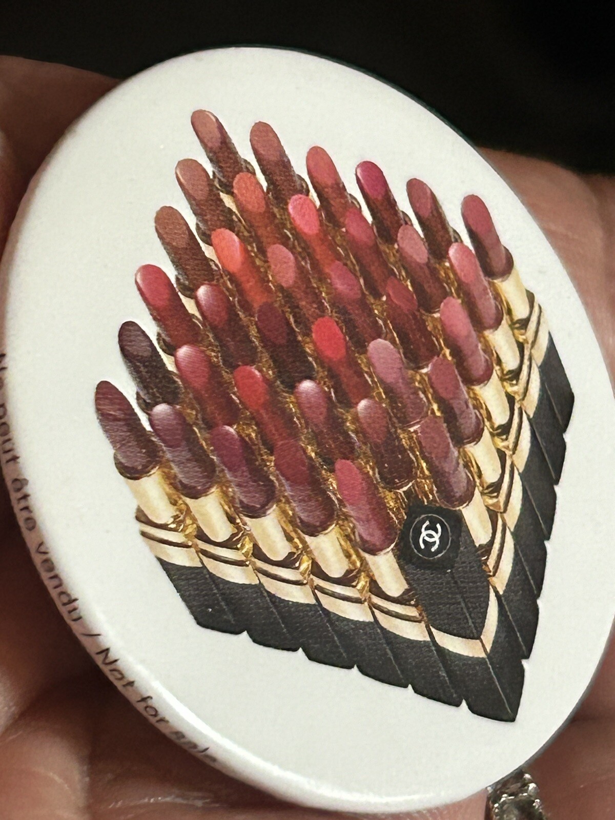 CHANEL BADGE PIN Chanel Logo Lipstick Gwp Limited Edition – Authentic Guaranteed