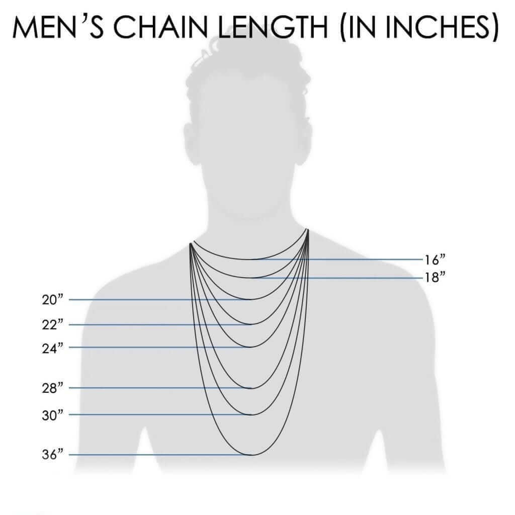 14K Yellow Gold 4mm Flat Anchor Chain (Solid Links) 18″-26″