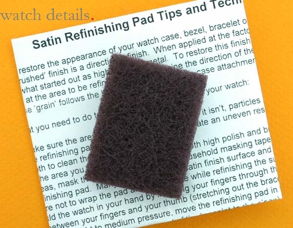 Satin / Brushed Finishes Refinish Pad for Carl Bucherer® Watch Scratch Removal