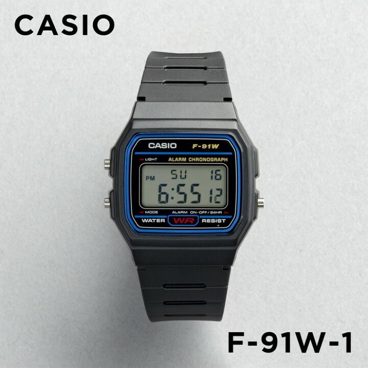 CASIO F-91W & F-91WM-1B Set of 2 – Classic Black & Metallic Silver Digital Watch