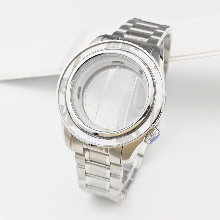 NH35 case 44mm sapphire glass for NH34/NH35/NH36 movement watch accessories