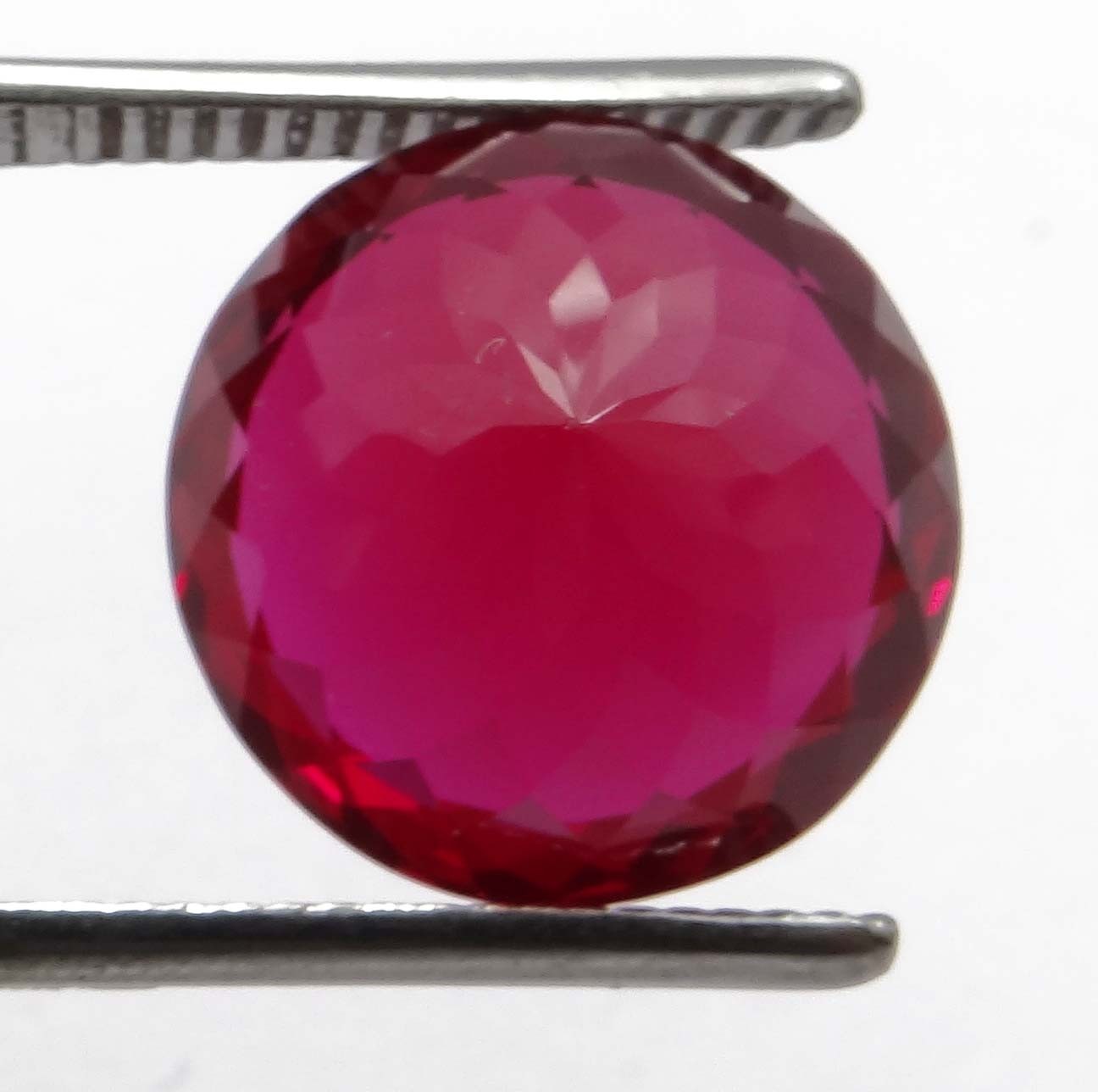 NATURAL 19.04 CTS PIGEON BLOOD RED RUBY round GEMSTONE CERTIFIED