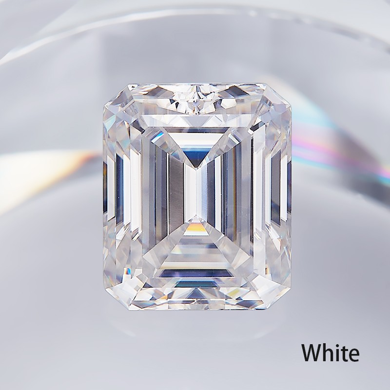 US 1-10CT Emerald Cut Loose Moissanite Stone D VVS1 Gemstones for Jewelry Making