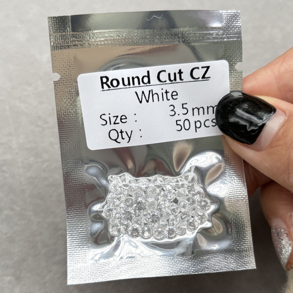 0.7mm-10mm 1000pcs Small Size Loose Zirconia Pretty Round Super White for Jewelr
