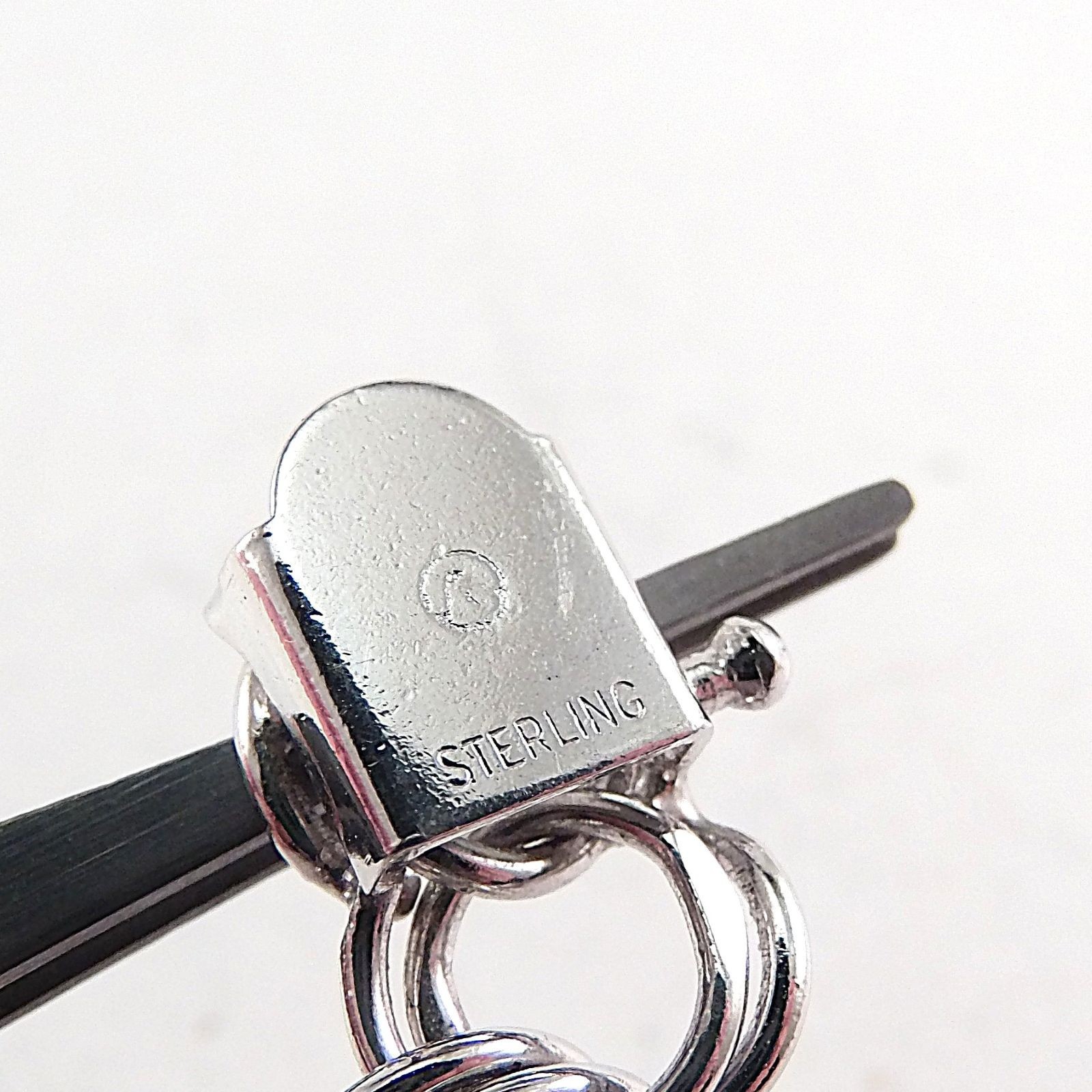 925 Sterling Silver Double Curb Link Charm Starter Bracelet 8.8 mm 7” 13.7 gram