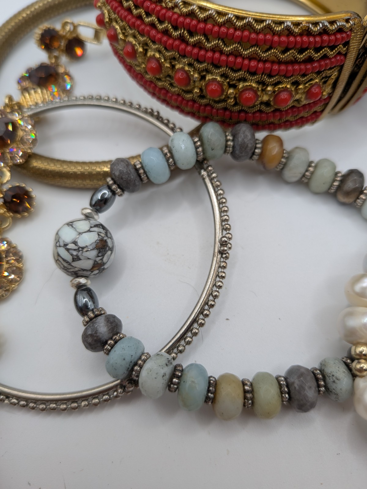 Costume Fashion Bracelet Bulk Lot 10 Pieces Vintage To Now, Various Styles