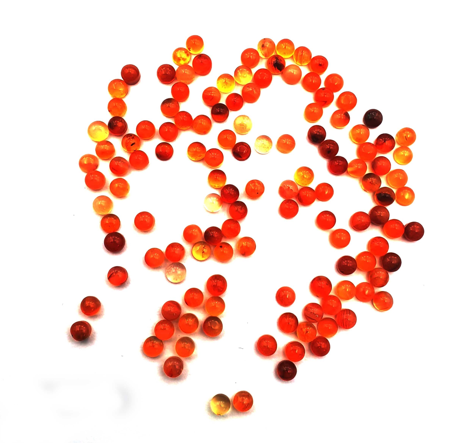 Natural Carnelian Round Cabochon Loose Gemstone Lot 100 Pcs 4 MM