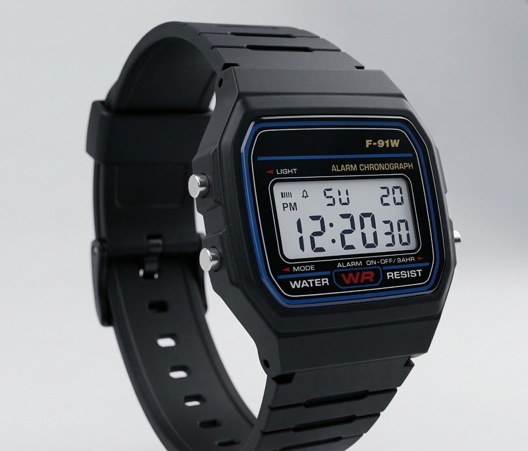 F91W Classic Digital Watch Resin Strap Stopwatch Chronograph Sport Men
