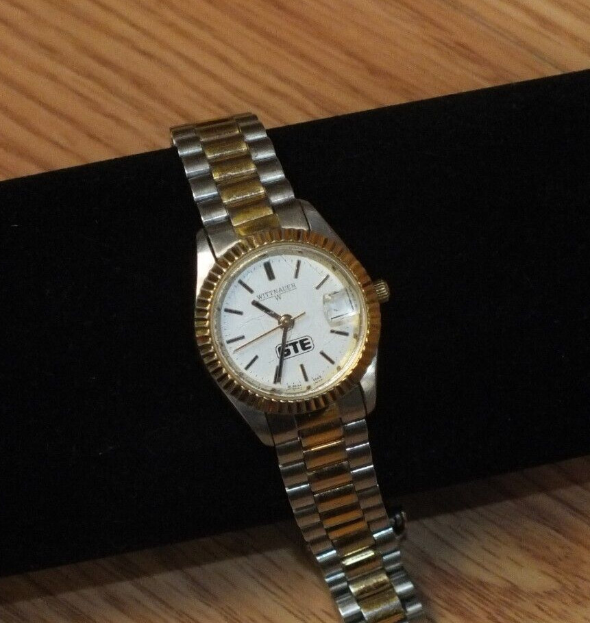 Vintage Wittnauer GTE General Telephone Electronics Employee Gift Wrist Watch