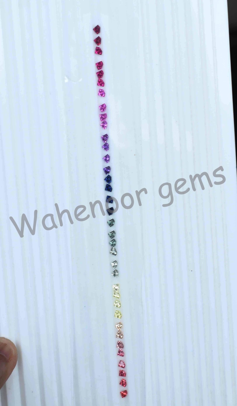 3*4 mm Natural Rainbow Sapphire Fancy Cut 36 pcs Stunning Loose Gemstone