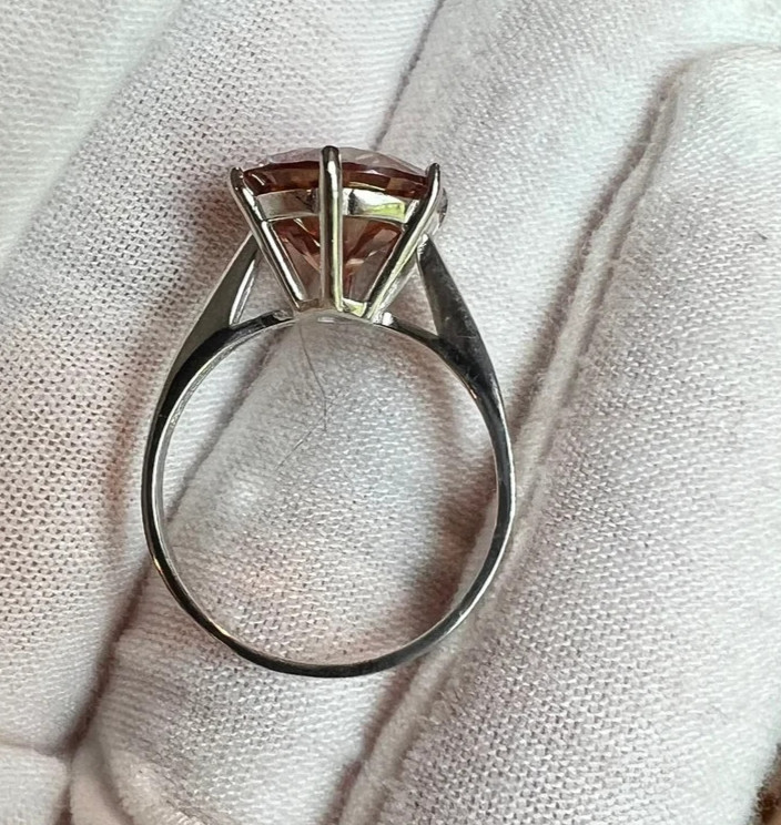 6 Ct Certified Pink Diamond Solitaire Ring- FREE Resize and Free Studs Offer