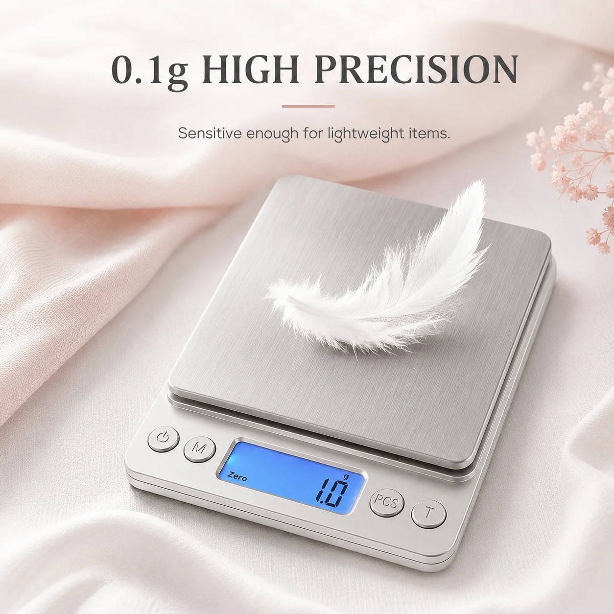 Digital Scale 3000g x 0.1g Jewelry Gold Silver Coin Gram Pocket Size Herb Grain