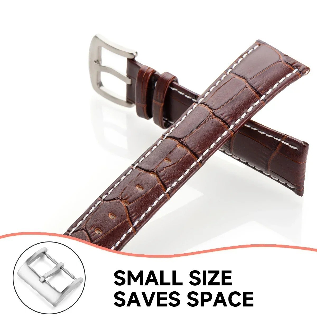 Stainless Steel Tang Buckle Repair For Watch Strap Band 16 18 20 22 24 26mm 1PCS