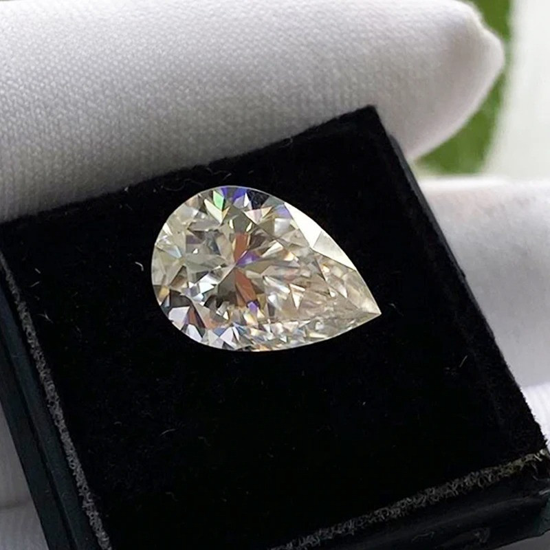 1-5pcs Pear Cut Real Moissanite Loose 0.35-5ct D Color VVS1 GRA Wholesale Price