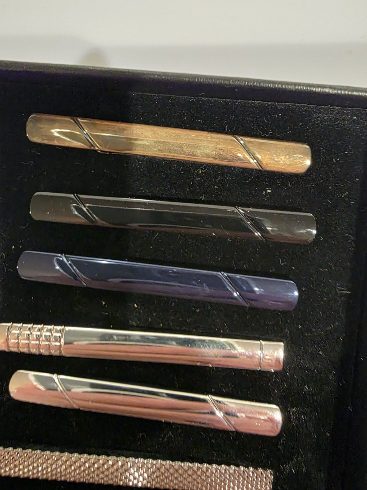 Professional 8pc. Multi Colored Tie Clips