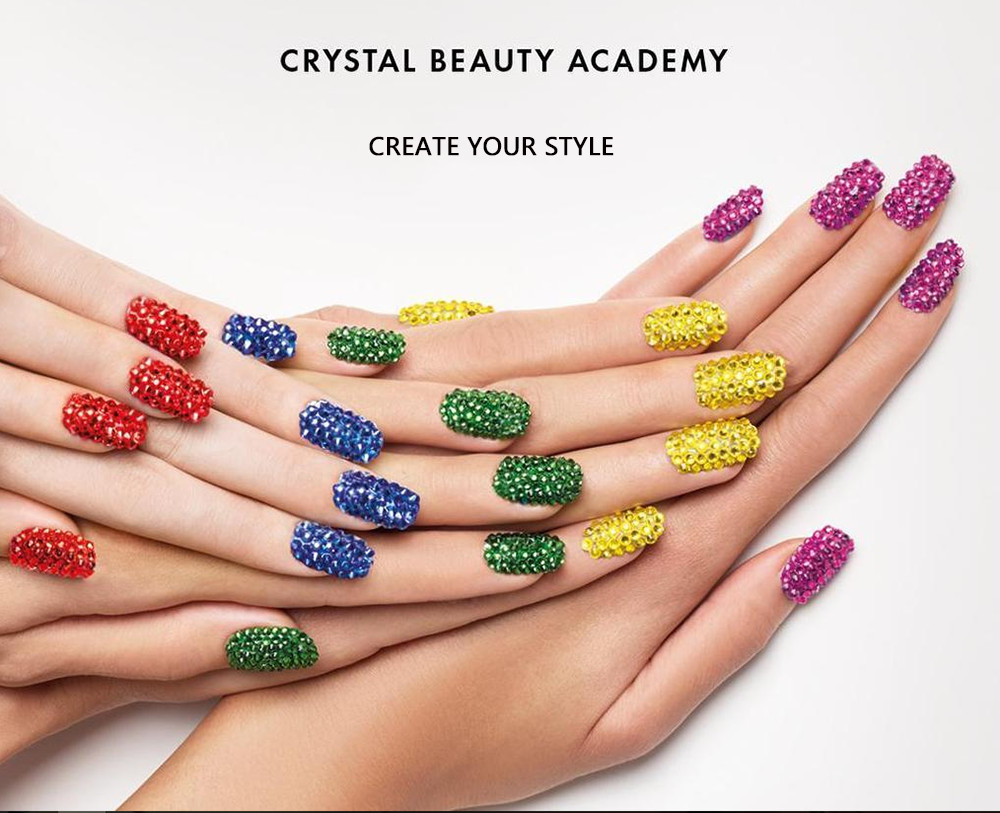 All Colors Nail Art Crystal Non Hotfix Flatback Rhinestones Beads SS20 Nail Arts