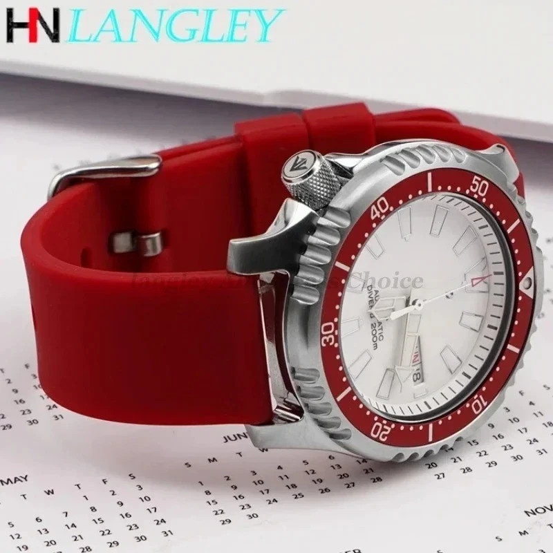 Silicone Watch Strap 14mm 16 18 19 20mm 21 22mm 24mm Waterproof Soft Rubber Band
