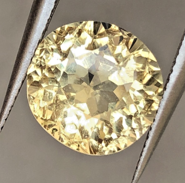 4.25 ct Top Quality Natural faceted Flower cut Citrine Loose Gemstone