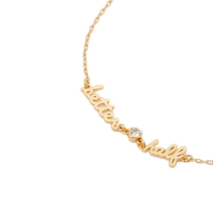 Kate Spade New York Say Yes Better Half Bracelet Gold $58 NWT