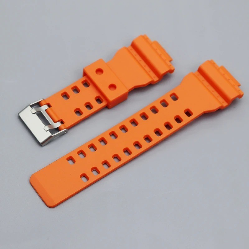 16mm Black Rubber Waterproof Watch Band For G-SHOCK ,GA-100 GA-110 GA-120