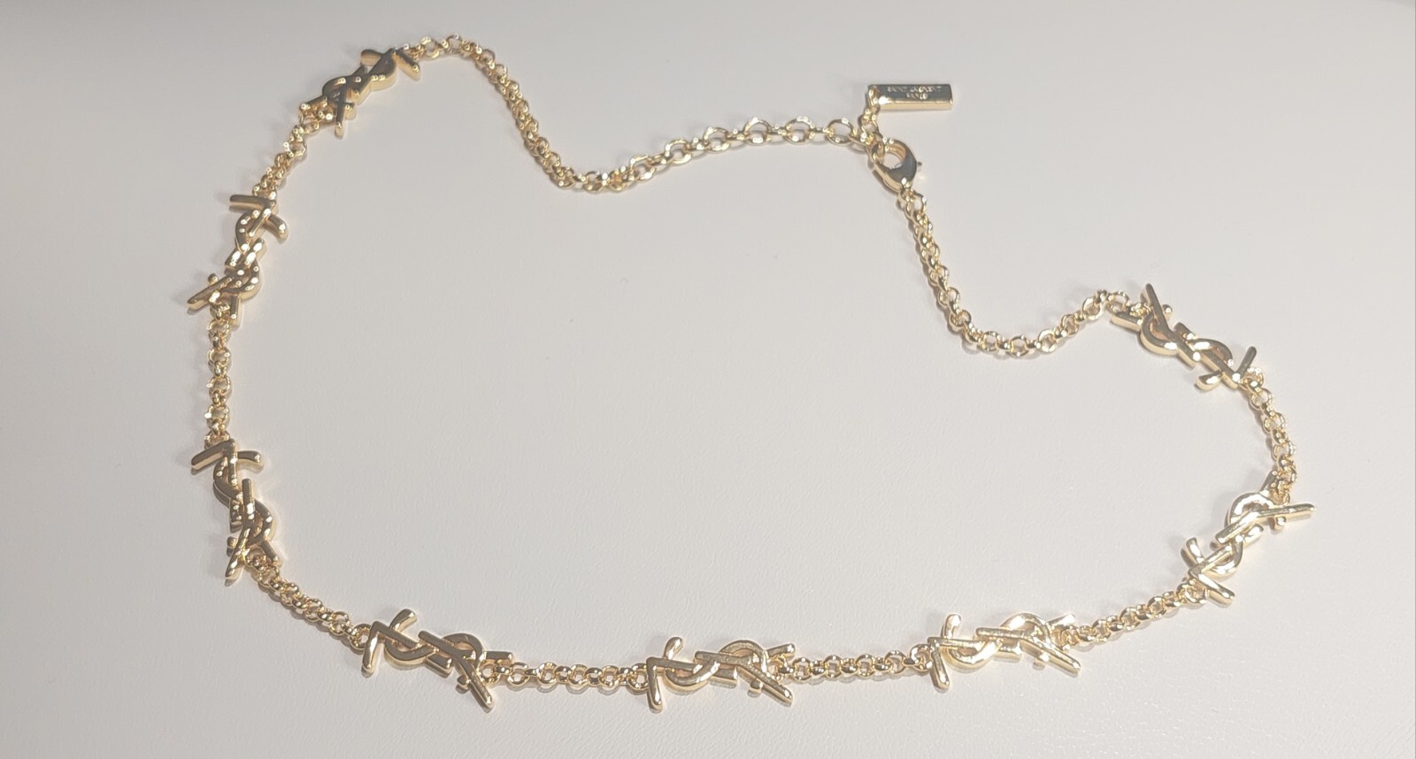 YVES SAINT LAURENT SIGNATURE NECKLACE – Box Included