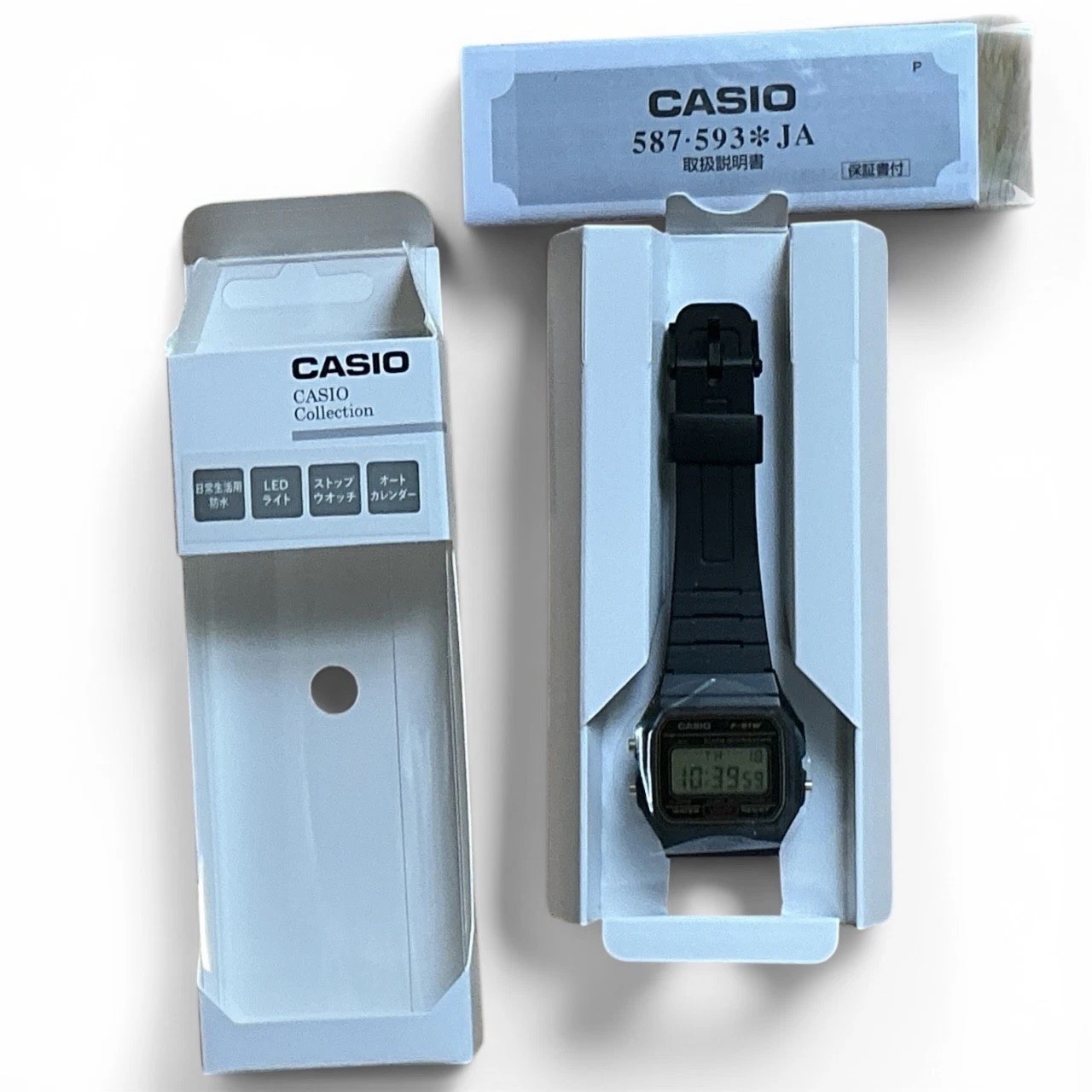 Casio F‑91W Black Gold F‑91WG‑9QJH Digital Watch Japanese Edition