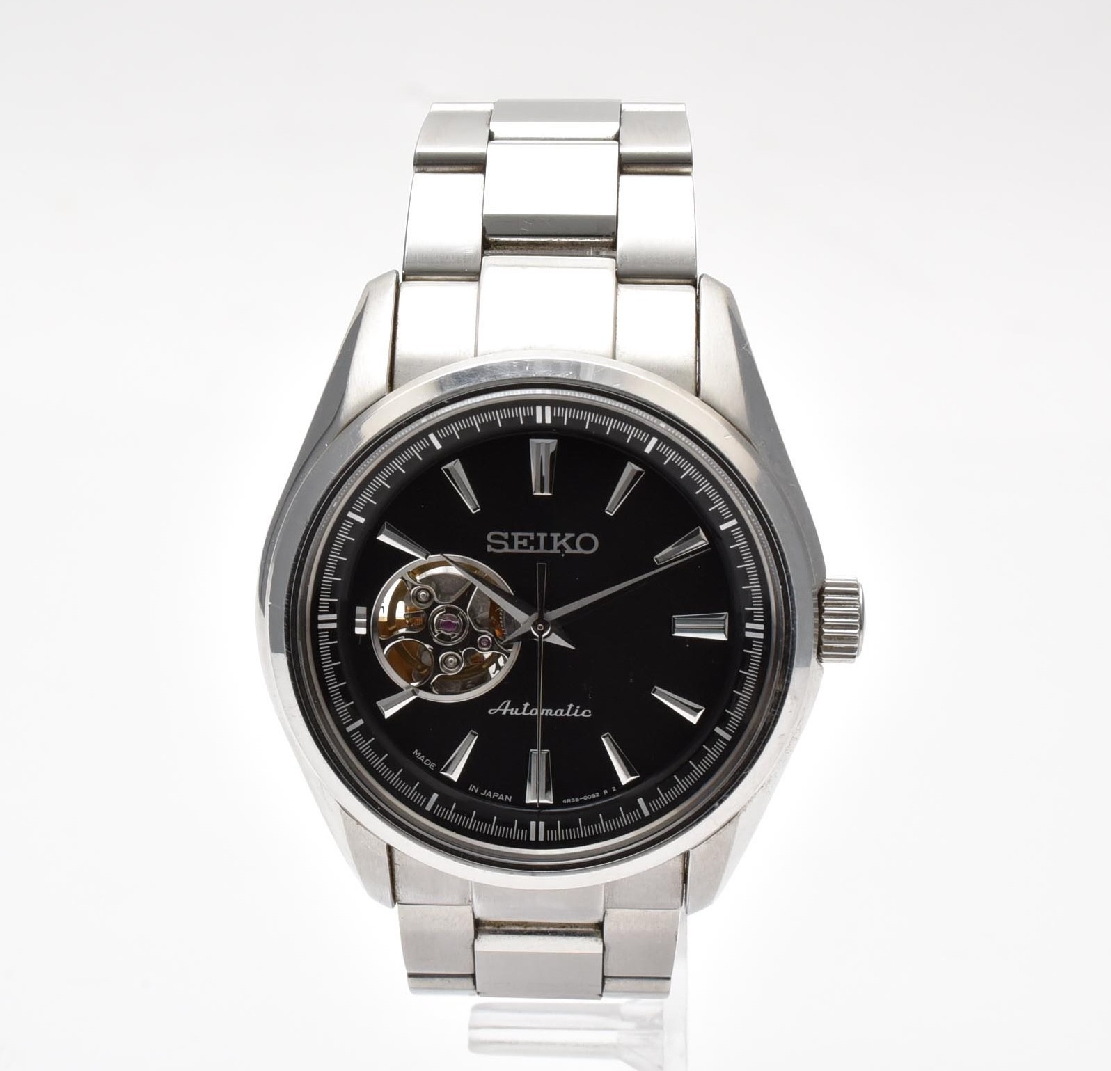 [Box,Paper] SEIKO Presage 4R38-00S0 Black Dial Automatic Men’s Watch JAPAN