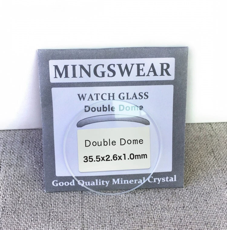 1.0/1.2/1.5/2.0/2.5mm Thick Double Dome Mineral Watch Glass Crystal 18-60mm