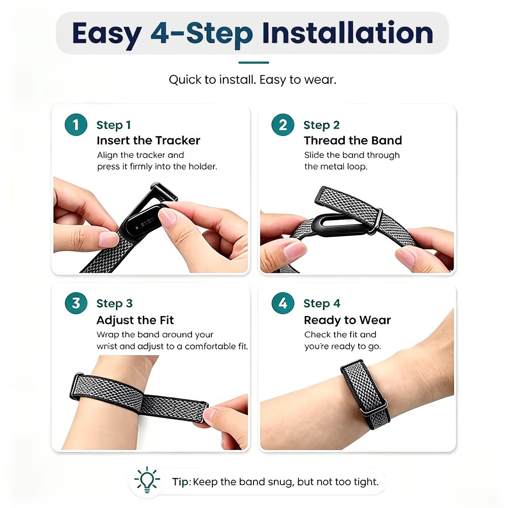 Replacement Band For Google Fitbit Air 2026 Nylon Adjustable Sports Loop Strap