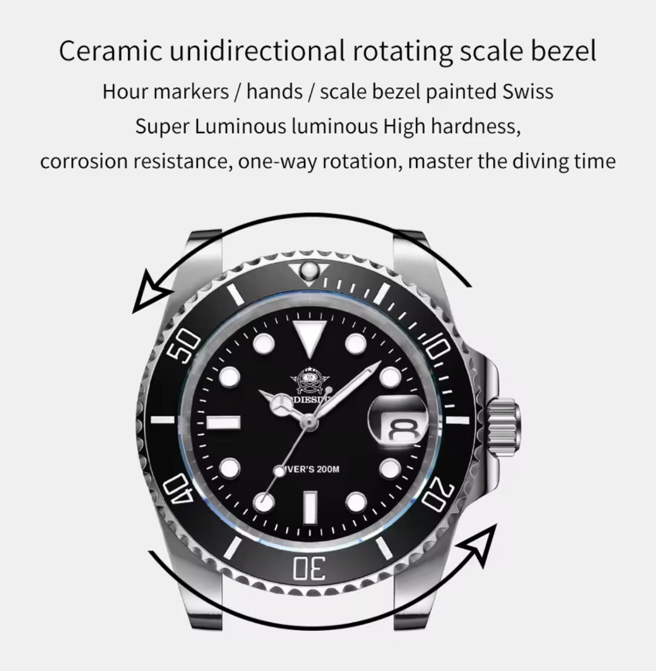 Waterproof Men Watch Stainless Steel Quartz Luminous Classic Business Wristwatch