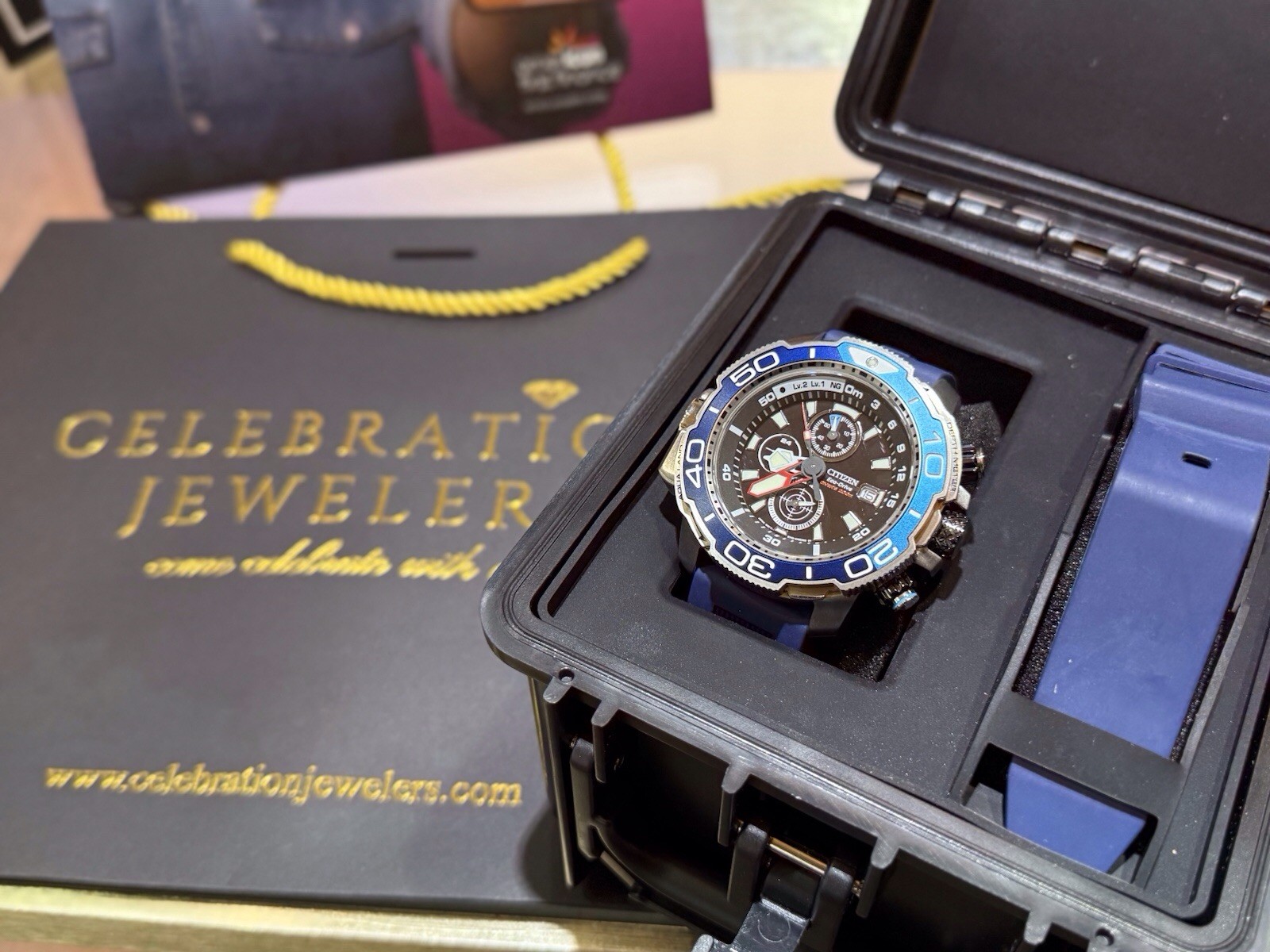 New $895 Citizen Eco-Drive Promaster Aqualand Chronograph Men’s Watch BJ2169-08E