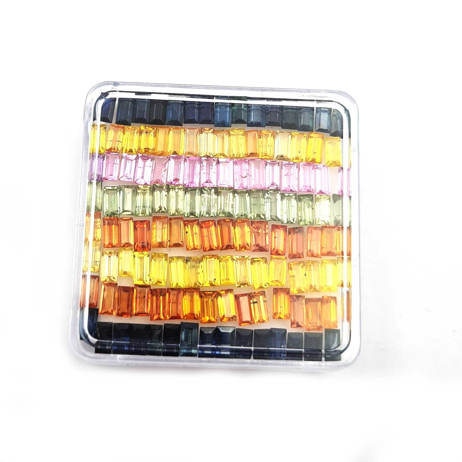 Natural Multi Sapphire Baguette Cut Loose Gemstone Lot 10 Pcs 2*4 MM 1.50 CT