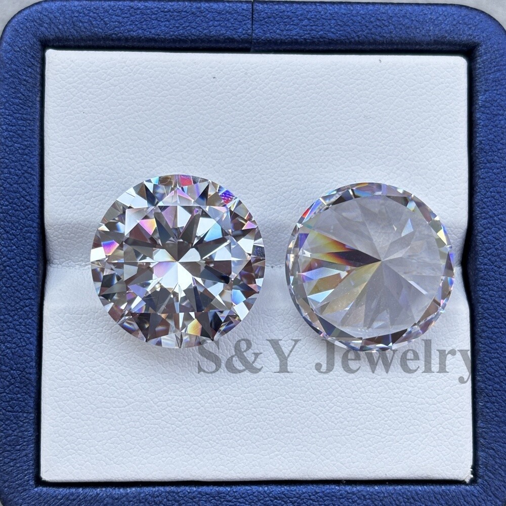 Factory Wholesale Price Top Quality 1000pcs Round Cut White Loose Cubic Zirconia