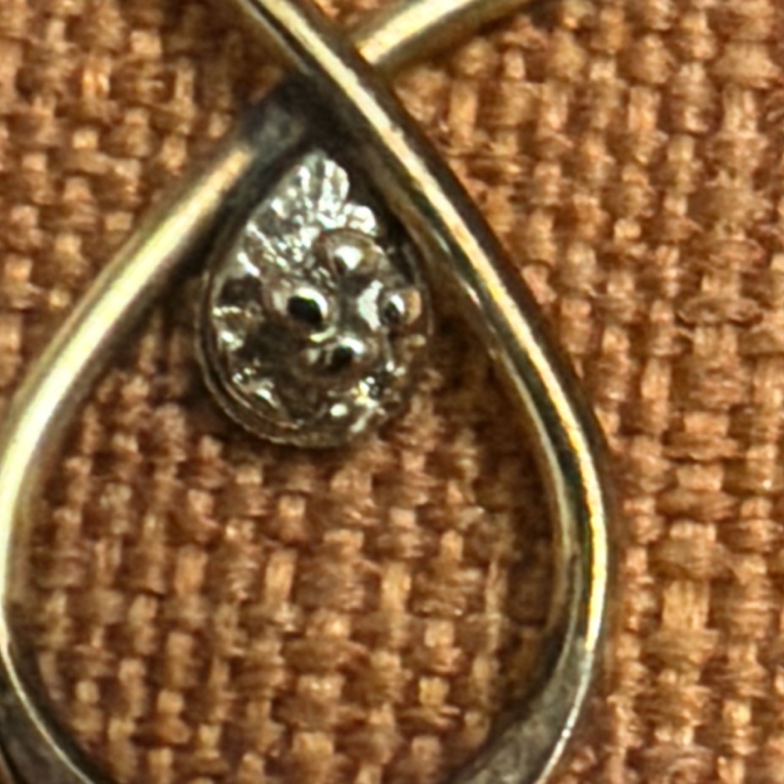 1/20 14K Yellow Gold Teardrop Pendant Necklace, Cable Chain