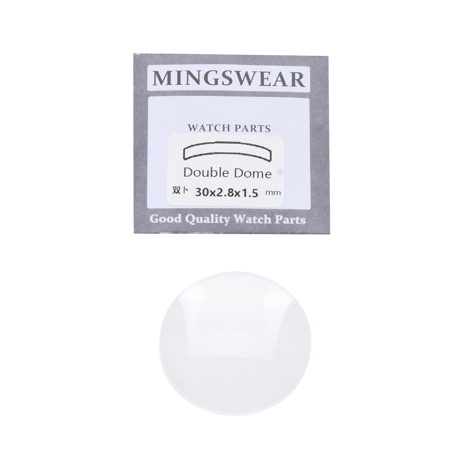 31.5mm Double Domed Mineral Watch Crystal Diameter Concave Glass Watch Part