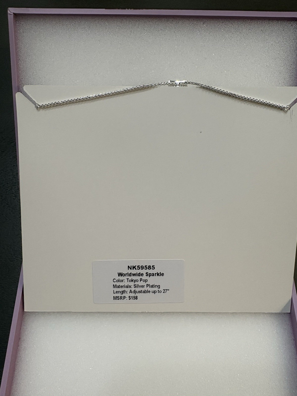 NK59585 Worldwide Sparkle Color: Tokyo Pop Materials: Silver Plating