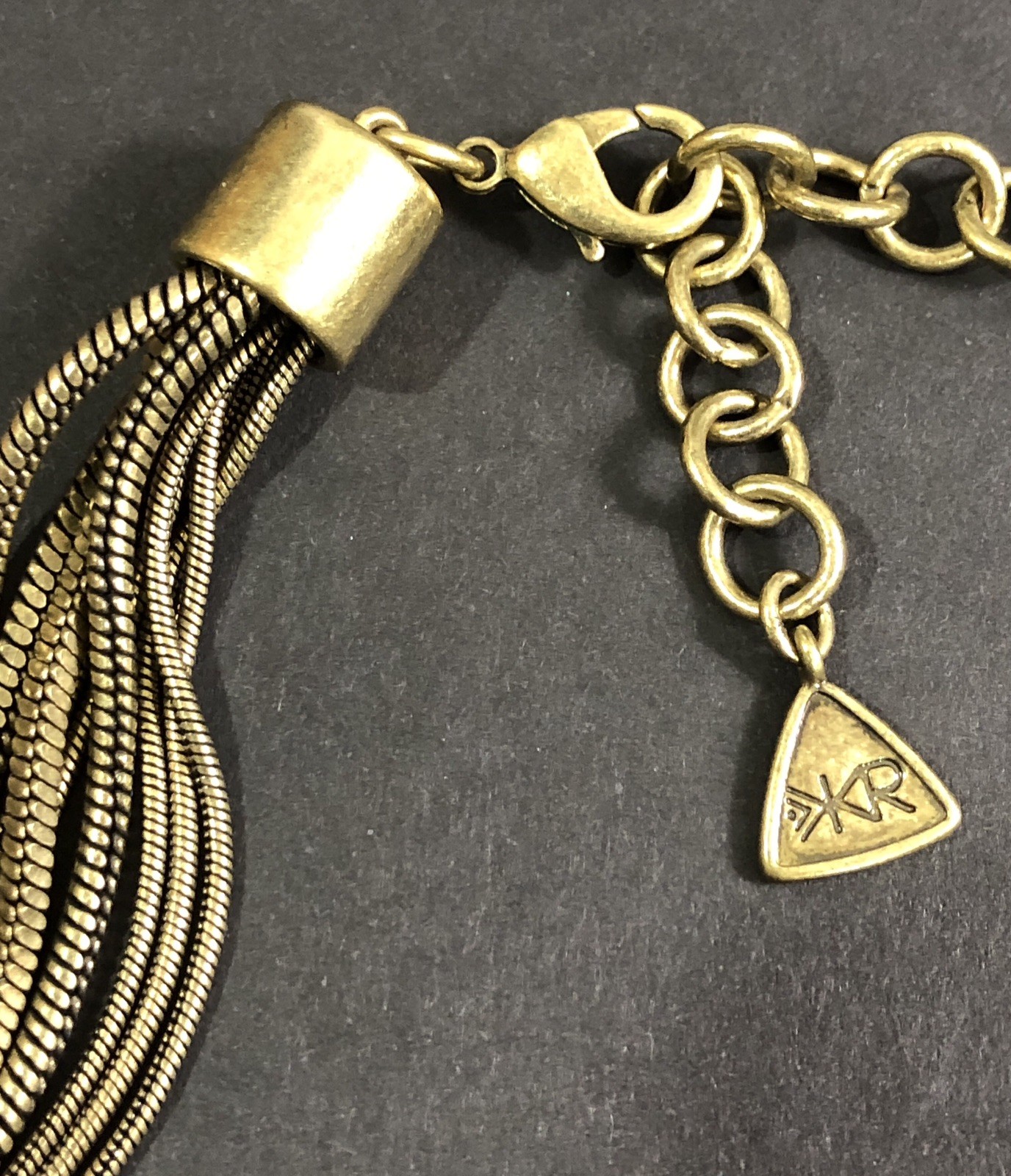 Silpada KR Necklace Dreamy Details Brass Swarovski Crystal Faux Pearl 17 inches
