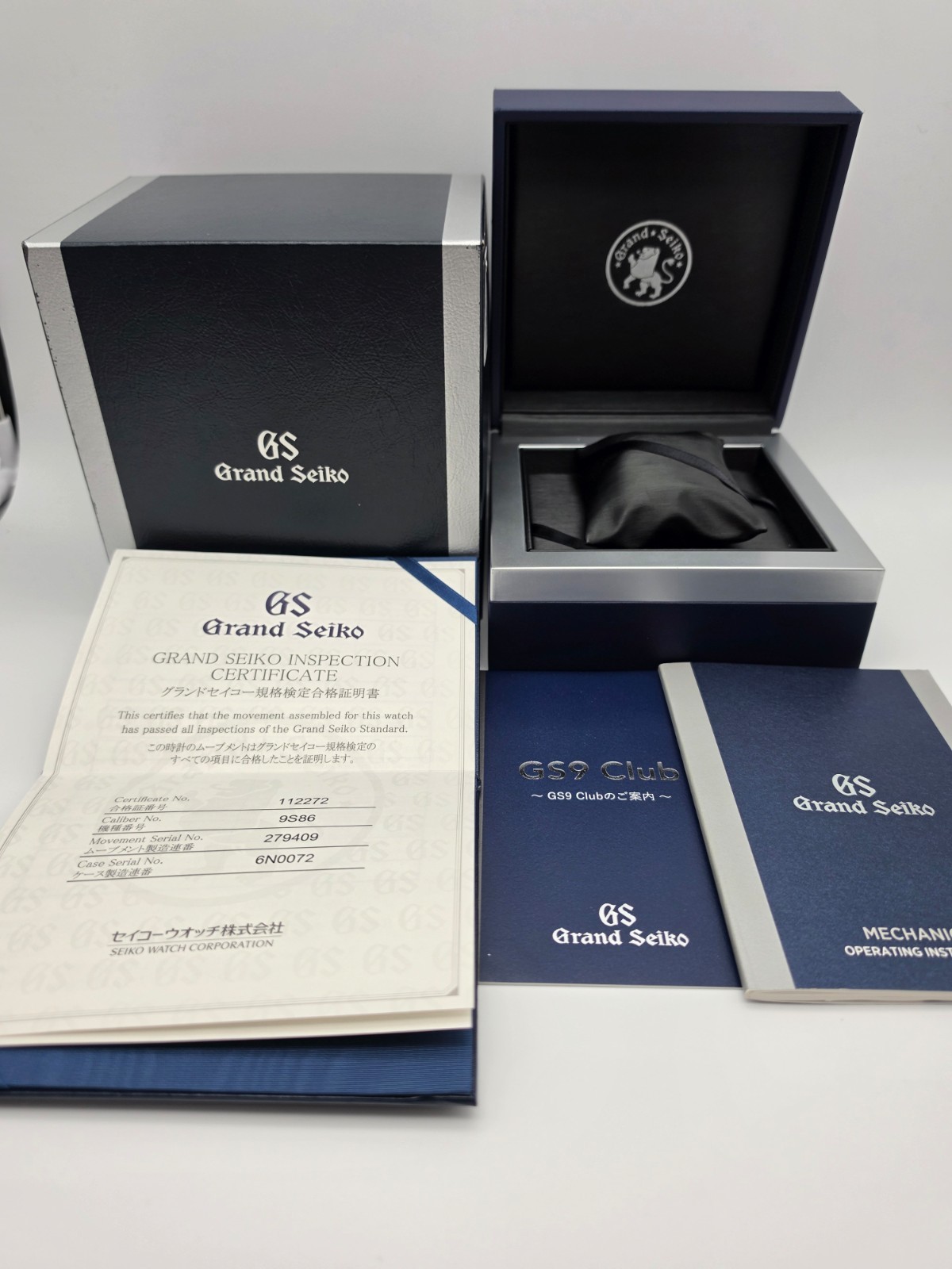 Grand Seiko 9S Mechanical SBGJ203 Stainless Steel 40mm Black Dial