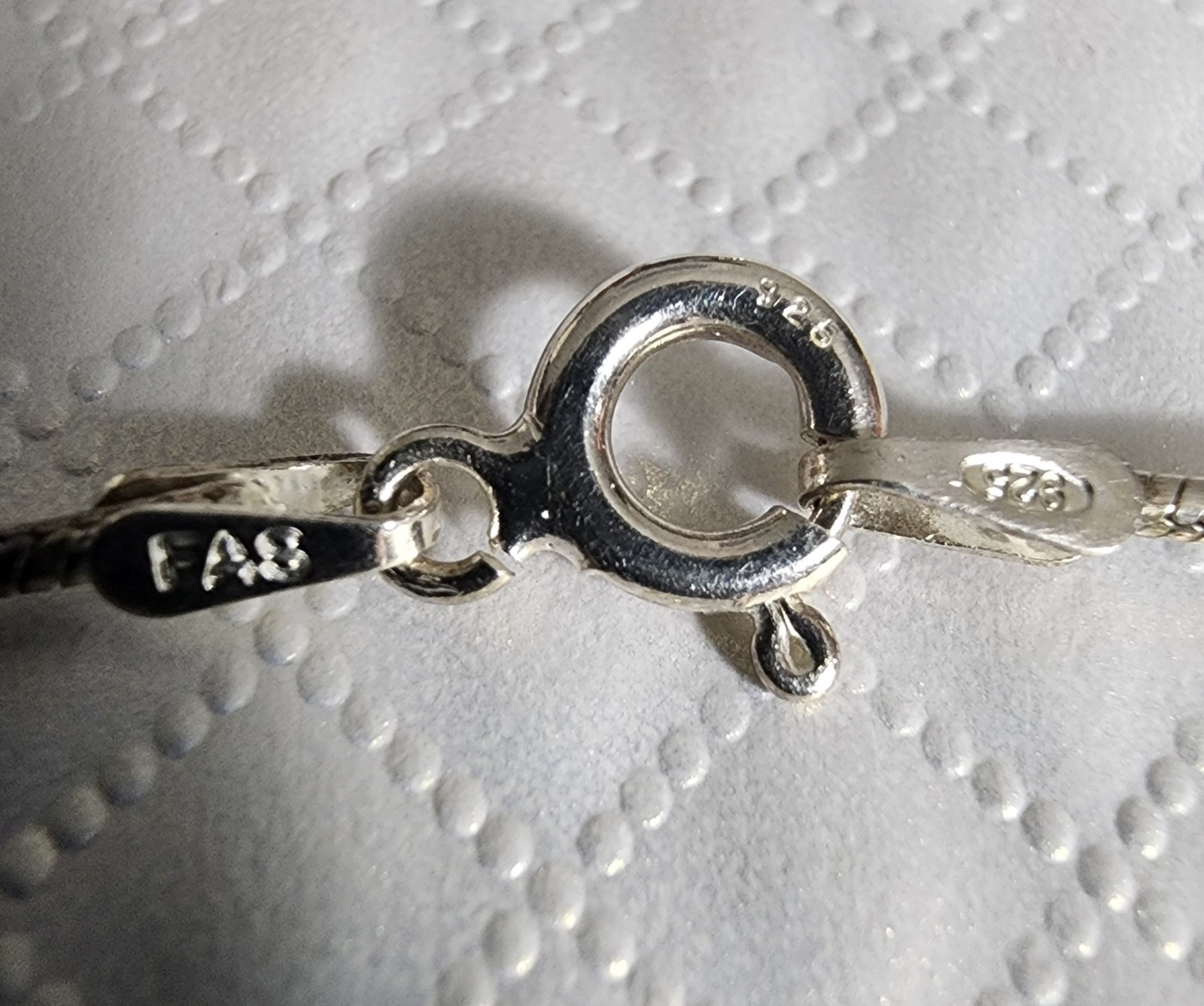 Vintage Italian FAS Solid 925 Silver Choker • 40 cm • Excellent Condition