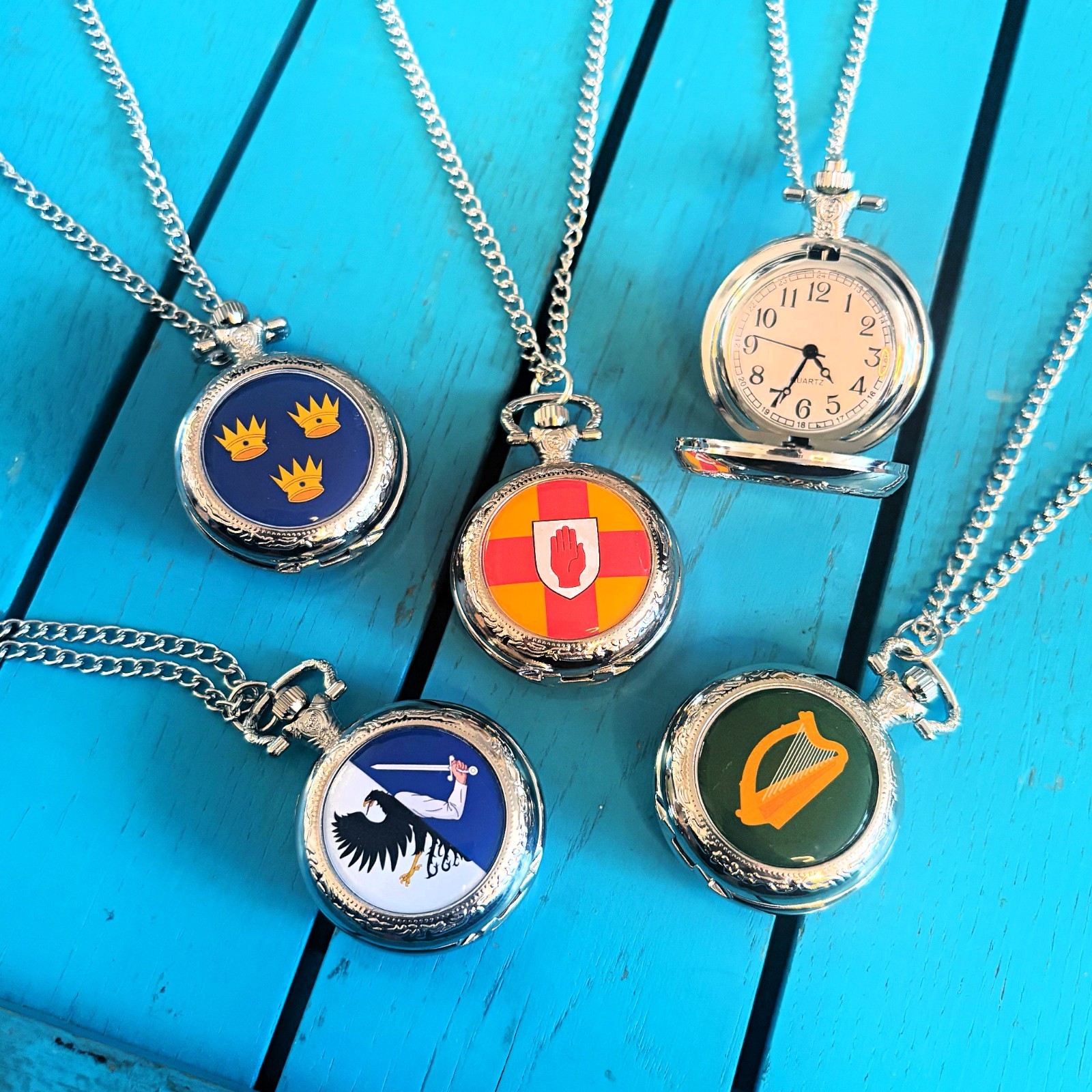 United Kingdom Flag Pocket Watch. UK Gift for Him. Union Jack Christmas Gift.
